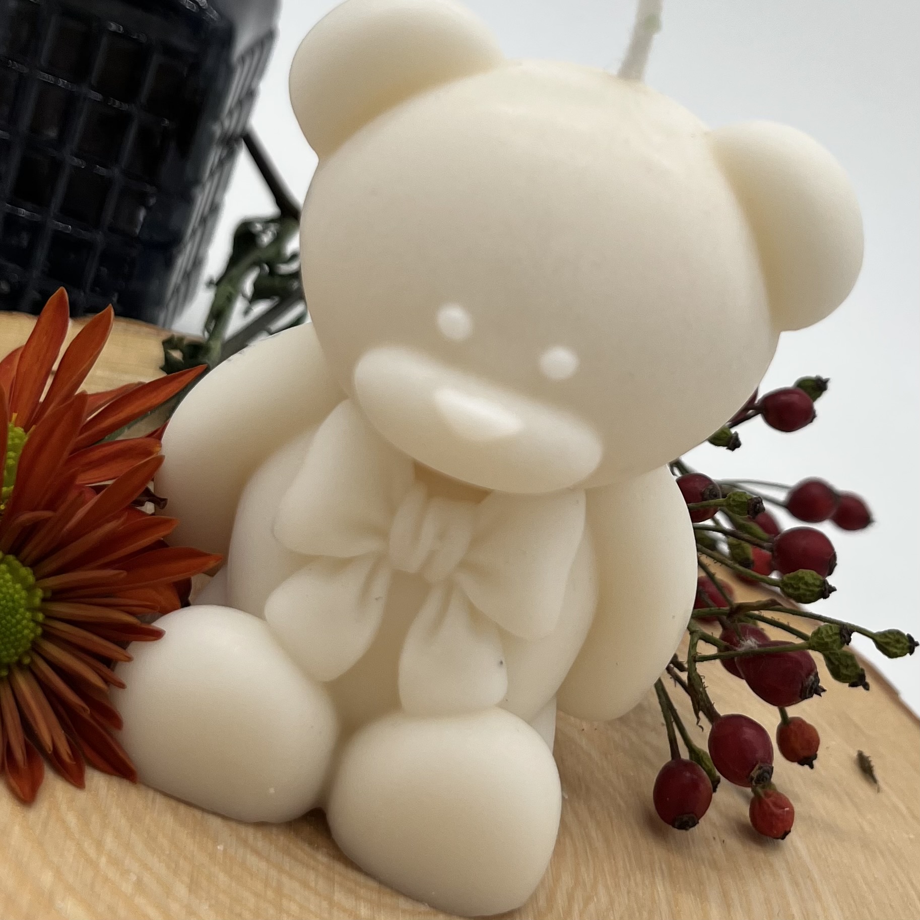 Ritual Spirit ltd. Kerze Medium Teddybär natur Frauegschichte - Ritual Spirit ltd. Kerze Medium Teddybär natur