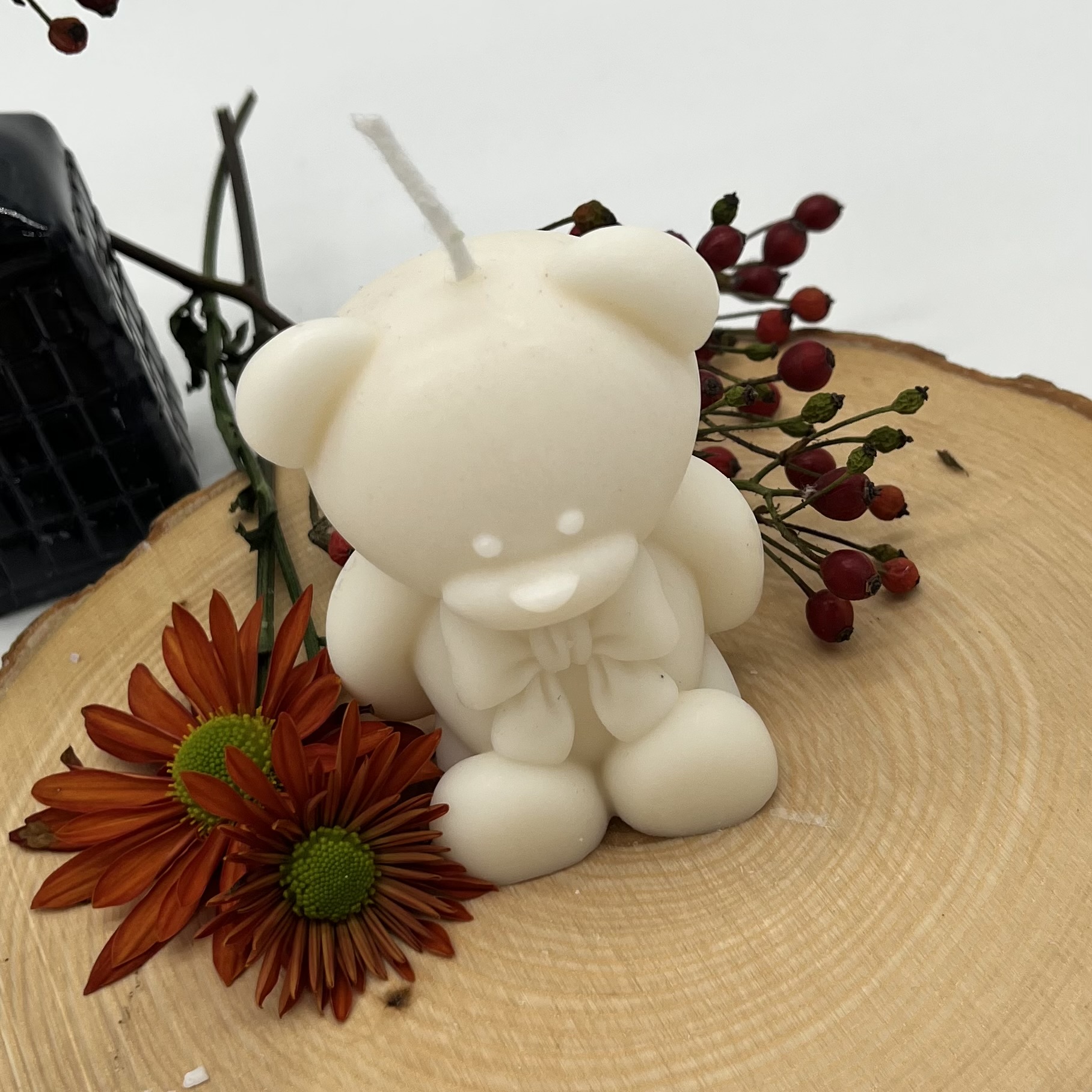 Ritual Spirit ltd. Kerze Medium Teddybär natur Frauegschichte - Ritual Spirit ltd. Kerze Medium Teddybär natur