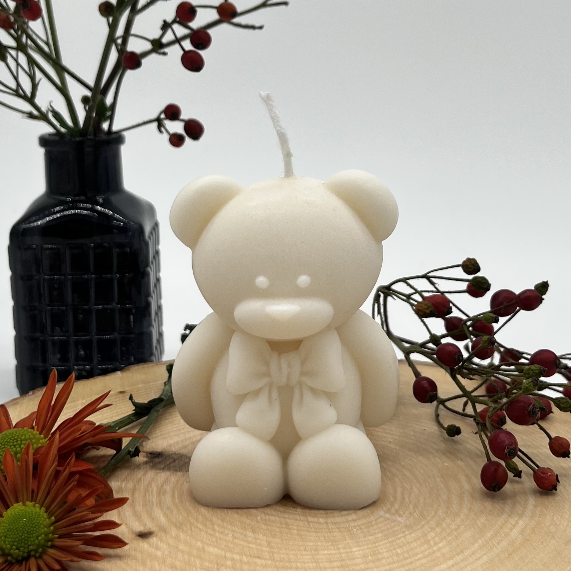 Ritual Spirit ltd. Kerze Medium Teddybär natur Frauegschichte - Ritual Spirit ltd. Kerze Medium Teddybär natur