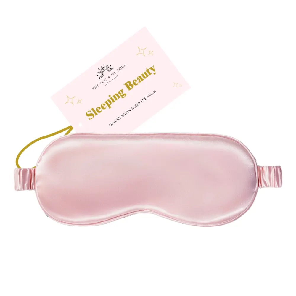 Frauegschichte - The Sun & My Soul Satin-Augenmaske rosa
