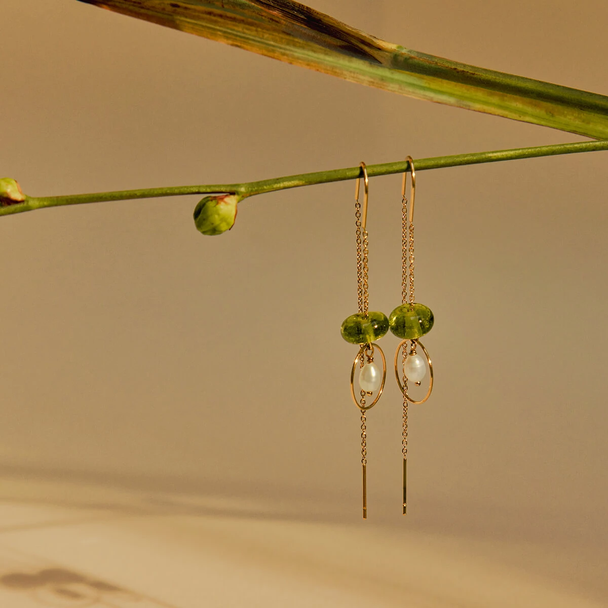 Vinoos Ohrringe grün - Voor Altijd. Frauegschichte - Vinoos Ohrringe grün - Voor Altijd.