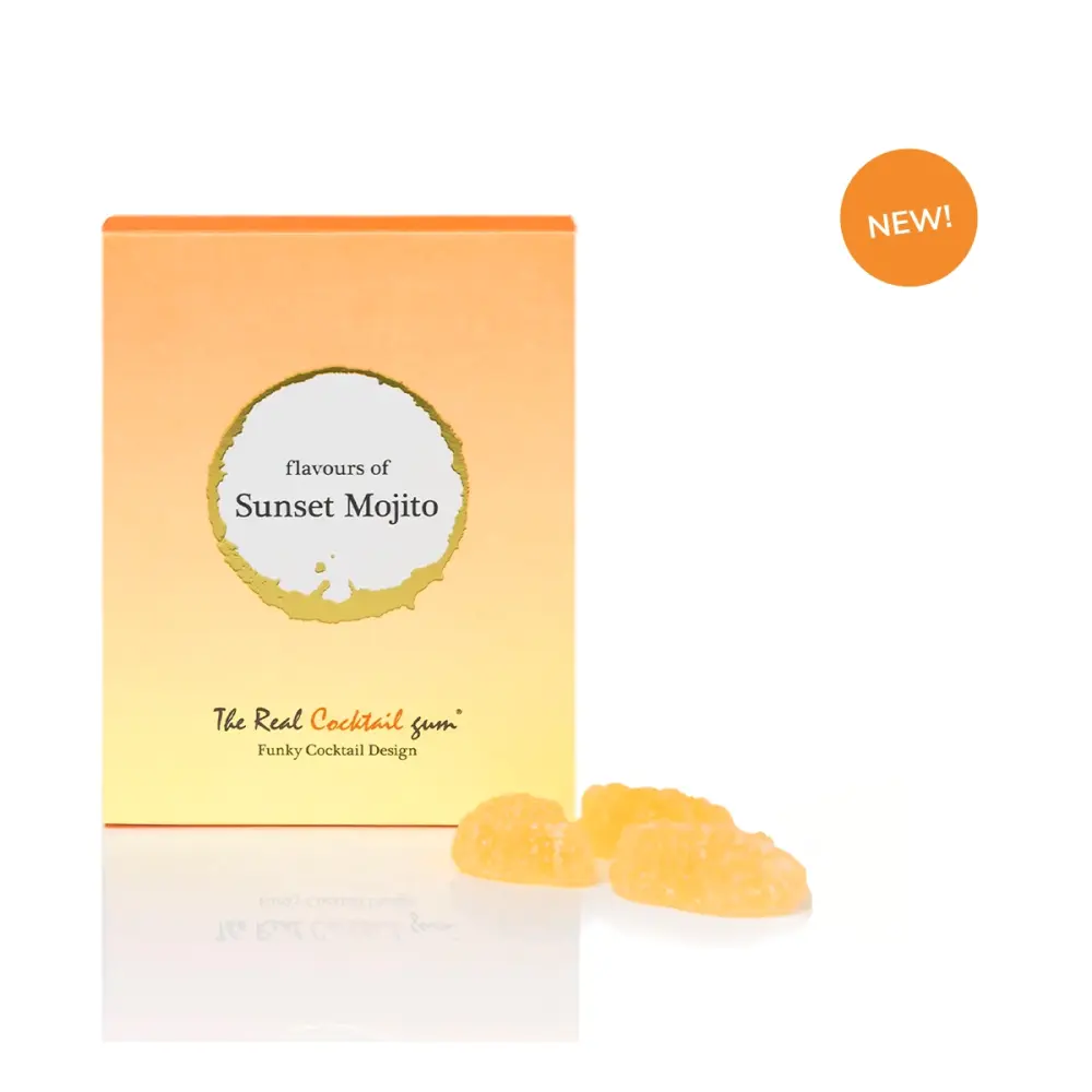 Frauegschichte - Vinoos Sunset Mojito Weingummi Geschenkbox