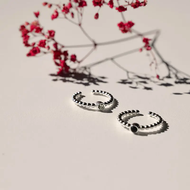 Vinoos Single-Ring silber - türkiser Stein Frauegschichte - Vinoos Single-Ring silber - türkiser Stein