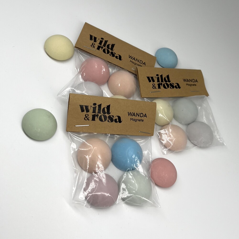 Frauegschichte - wild&rosa WANDA Magnete Überraschungsfarben